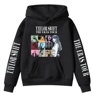 Taylor Swift The Eras Tour Black Hoodie